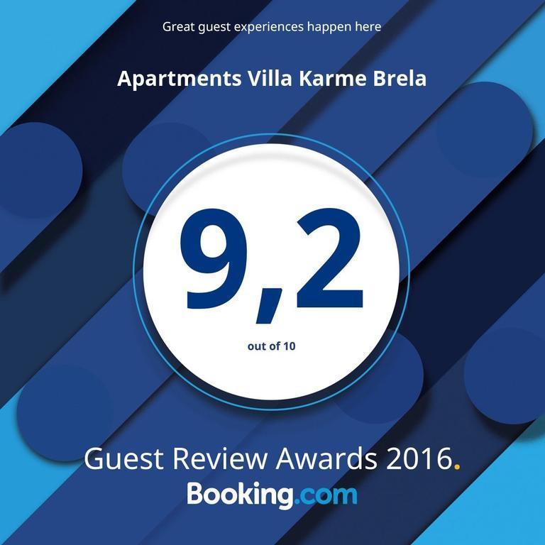 Apartments Villa Karme Брела Экстерьер фото